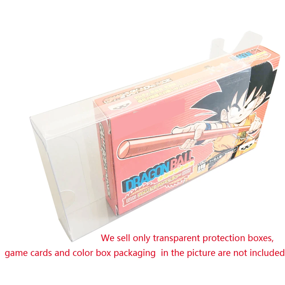 100 PCS Transparent Box Cartridge Cover Game Card Plastic PET Collection Storage Protector Case For Game Boy /GBA JP Version