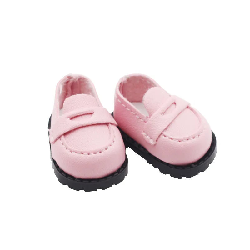 For Anime Labubu Leather Shoes Suitable for 17cm Shoes Leather Dolls Boots Toys Casual Dolls Accessories DIY Doll Toys