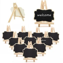 Universal Multifunction DIY Decoration Mini Wooden Blackboard Bracket Holder Portable Creative Message Board For Wedding Party