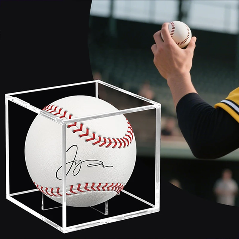  Acrylic Baseball Box Display Box Waterproof Dustproof Baseball Golf Ball Transparent Case For Souvenir Storage Holder
