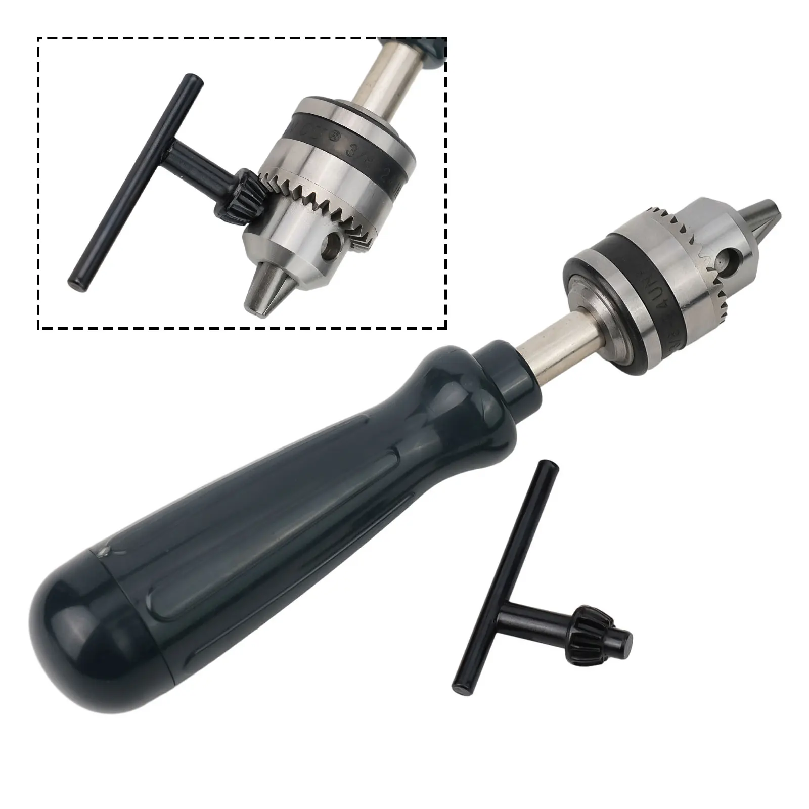 

Drill Hand Drill Handmade Tools Drilling Tools Keyless Chuck Small Drill 0.6-6mm Aluminum Alloy Drill Chuck Set