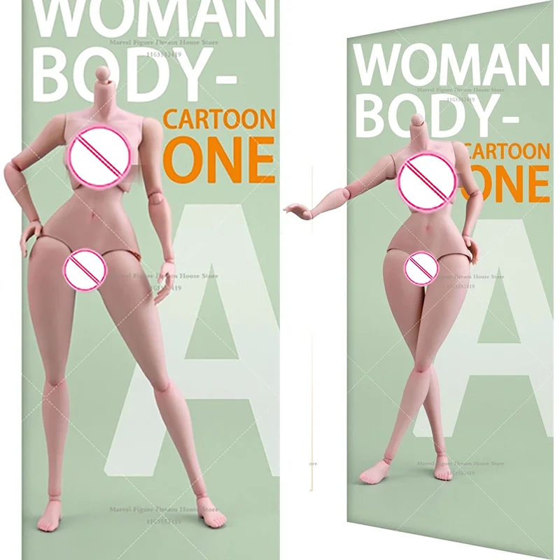 페퍼 돌 WB01A 1/6 스케일 만화 캐릭터 여성형 바디 비닐 바디 배형 6인치 액션 피규어 취미 선물용