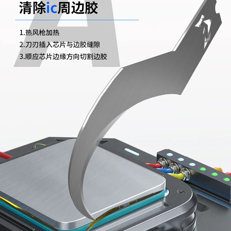 5 in 1メカニック用ブレード、icチップ修理、薄いブレード、接着剤除去機、携帯電話修理ツール用のbga溶接ナイフ