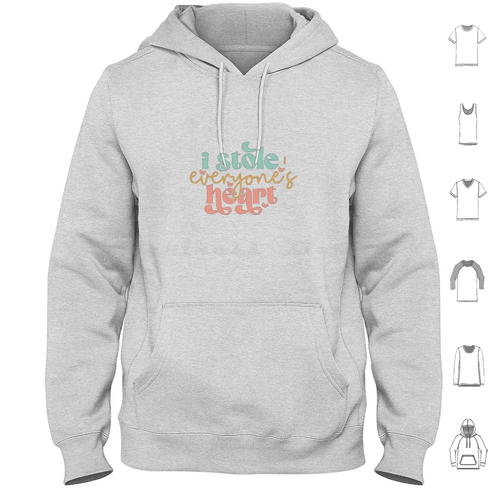 

I Stole Everyone'S Heart Hoodies Long Sleeve Cute I Stole Everyones Heart Heart Love Baby Funny Happy Family Boy Mothers