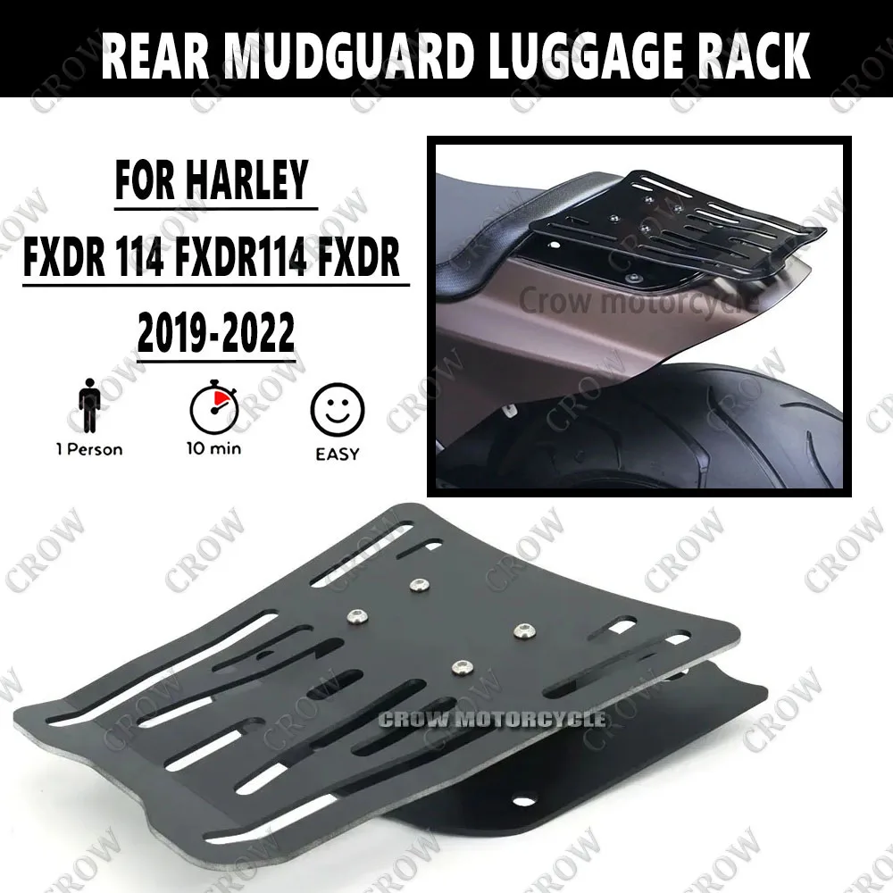 

For Harley FXDR 114 FXDR114 Fxdr 2019-2022 FXDR 114 Motorcycle Accessories Rear Fender Luggage Rack Support Shelf Solo Seat