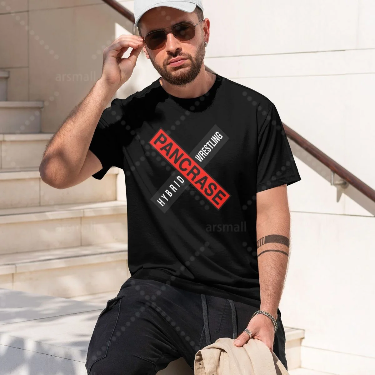 

Pancrase Hybrid Wrestling Print T-shirt Men Short Sleeve Oversized T-shirts Male Summer Casual Cotton Tops Tees Streetwear
