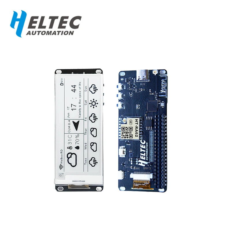 Imagem -05 - Heltec Meshtastic E-ink Display Esp32 Lora com Etiqueta de Preço Inteligente Arduino Monitor E-paper Devboard Bluebooth Wifi 2.90