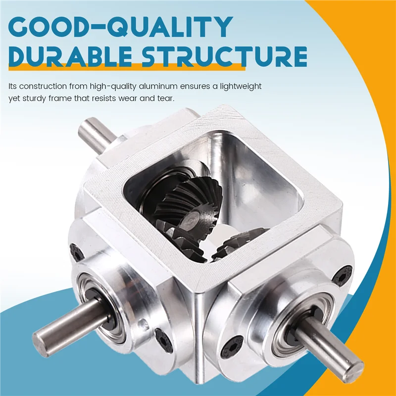 AT05-Gearbox 90 graus ângulo reto caixa de engrenagens cônica com furo de montagem 1:1 eixo 1 módulo 20 dentes engrenagens cônicas