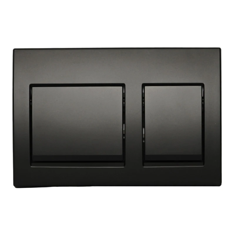 Imagem -03 - Placa de wc para Geberit Chrome Dual Flush Plate Plástico Preto Peças de Banheiro Alpha 15