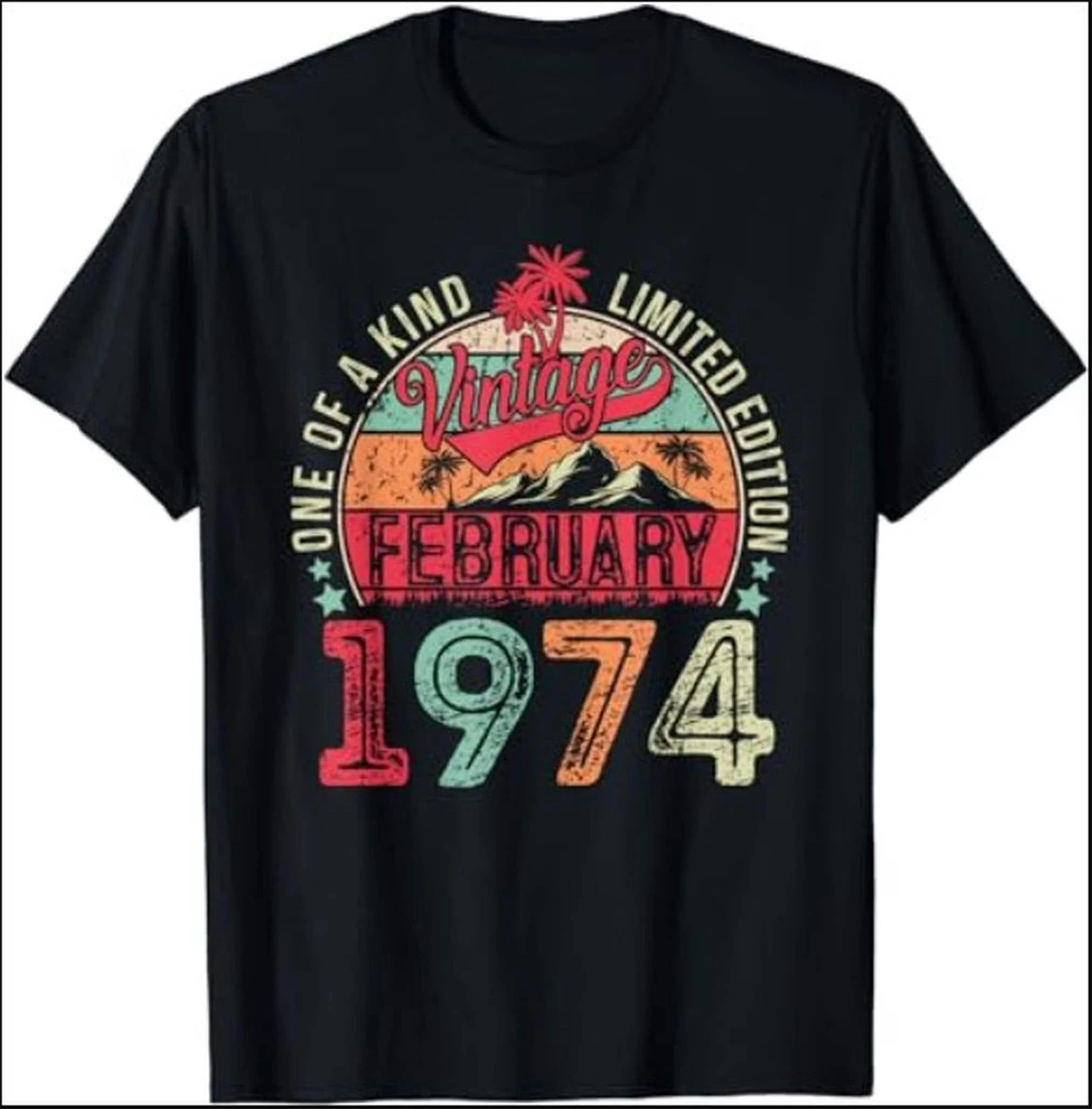 February 1974 50th Birthday T Shirt Vintage Made In Retro SweaT Ideas For Him Dad