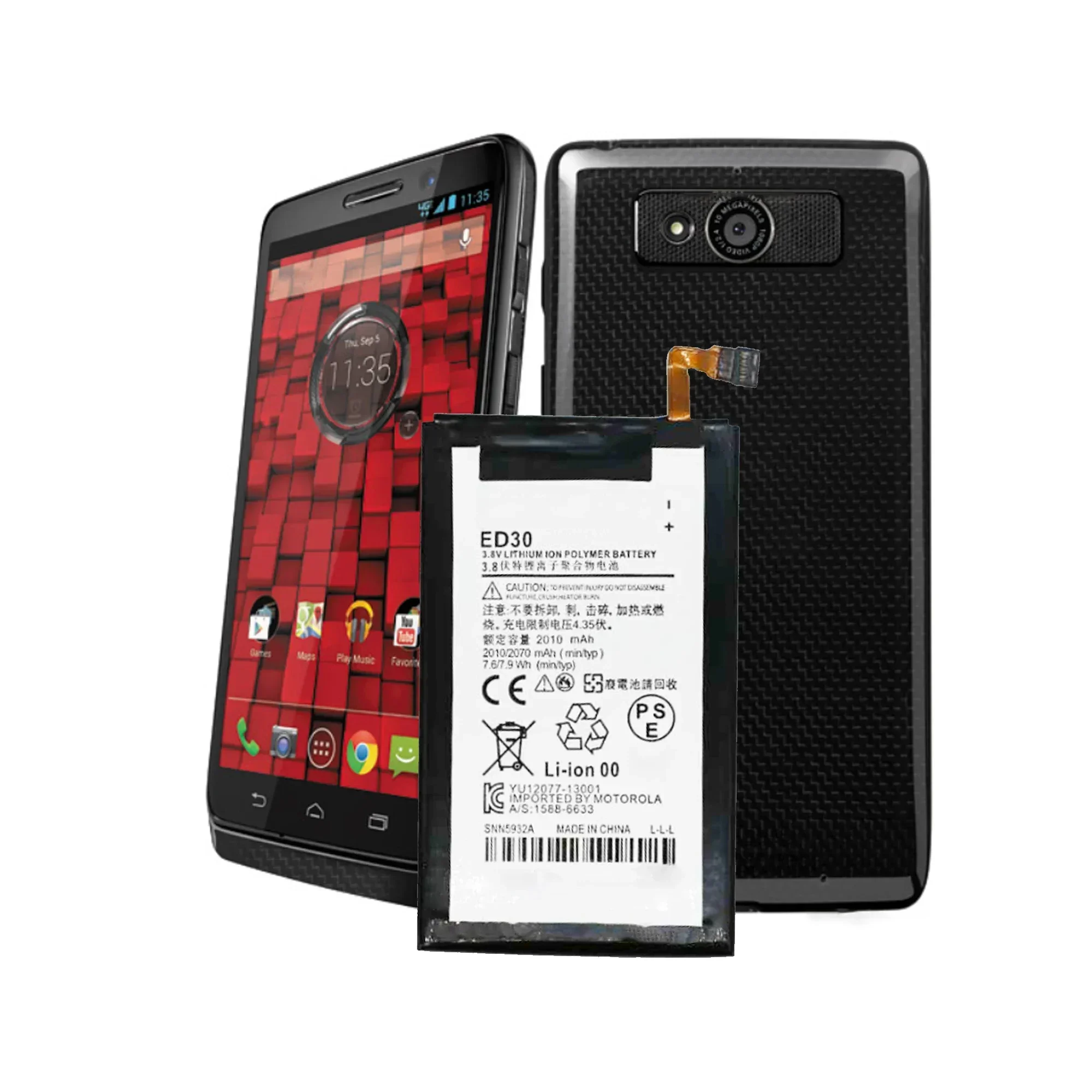 بطارية ED30 لموتورولا موتو G2 XT1028 XT1032 XT1033 XT1034 استبدال القدرة الأصلية إصلاح جزء بطاريات الهاتف Bateri