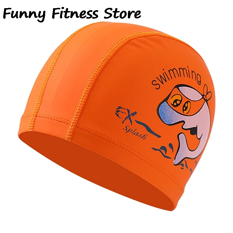 Silicone Bathing Caps for Long Short Hair Cover Children Swimming Cap Waterproof Elastic Swim Hat Girls Boys Diving Headwear