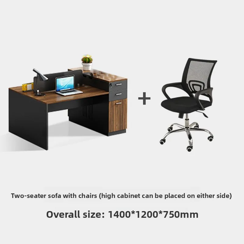 Picture 6: LMM financial table simple modern 2 people 4 people staff table office creative card space
