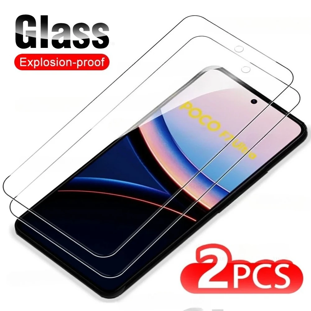 

2Pcs Tempered Glass Screen Protector for Xiaomi Poco C71 C75 M7 Pro Protective Glass for Xiaomi Poco F7 Ultra F7 Pro Safety Film
