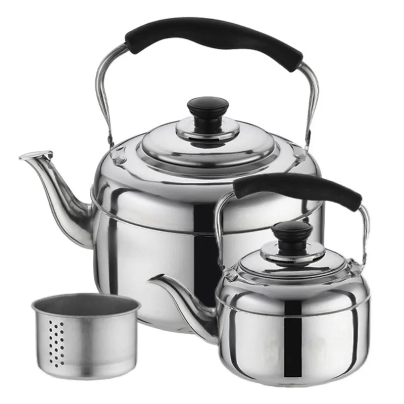 Grande capacità 5L/6L/7L Stufa Gas Bollitore per acqua Bollitore fischio Teiera per viaggi