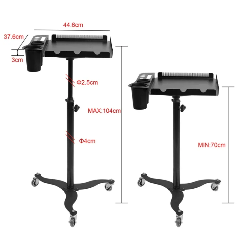Stainless Steel Salon Trolly Hairdresser Utility Beauty Salon Trolly Designer Cosmetic Werkzeugwagen Pretty Furniture YN50ST