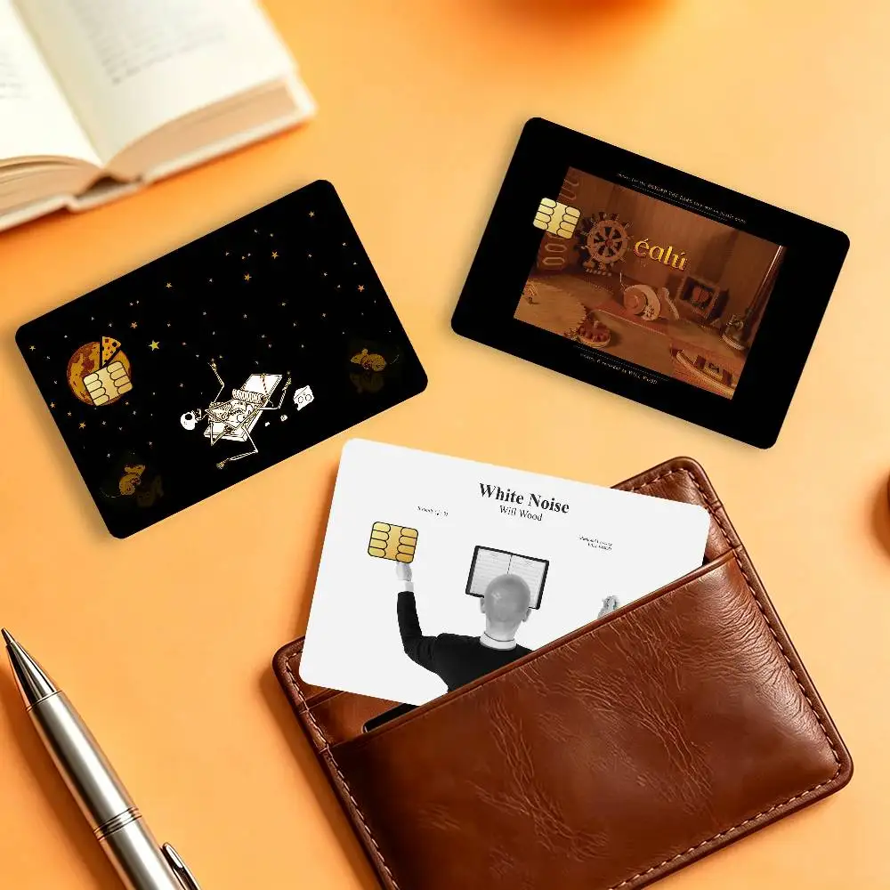 Singer W-will W-wood Waterproof Card Stickers For Credit Cards Debit Cards And Transit Cards 4pcs