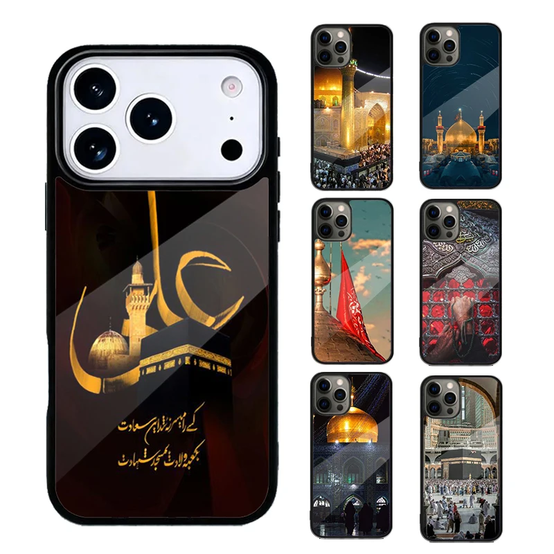 Mecca Imam Ali Islamic Shia Holy BUMPER Phone Case For iPhone 17 Pro Max 17 Air 11 12 13 14 15 16 Pro Max rubber Cover
