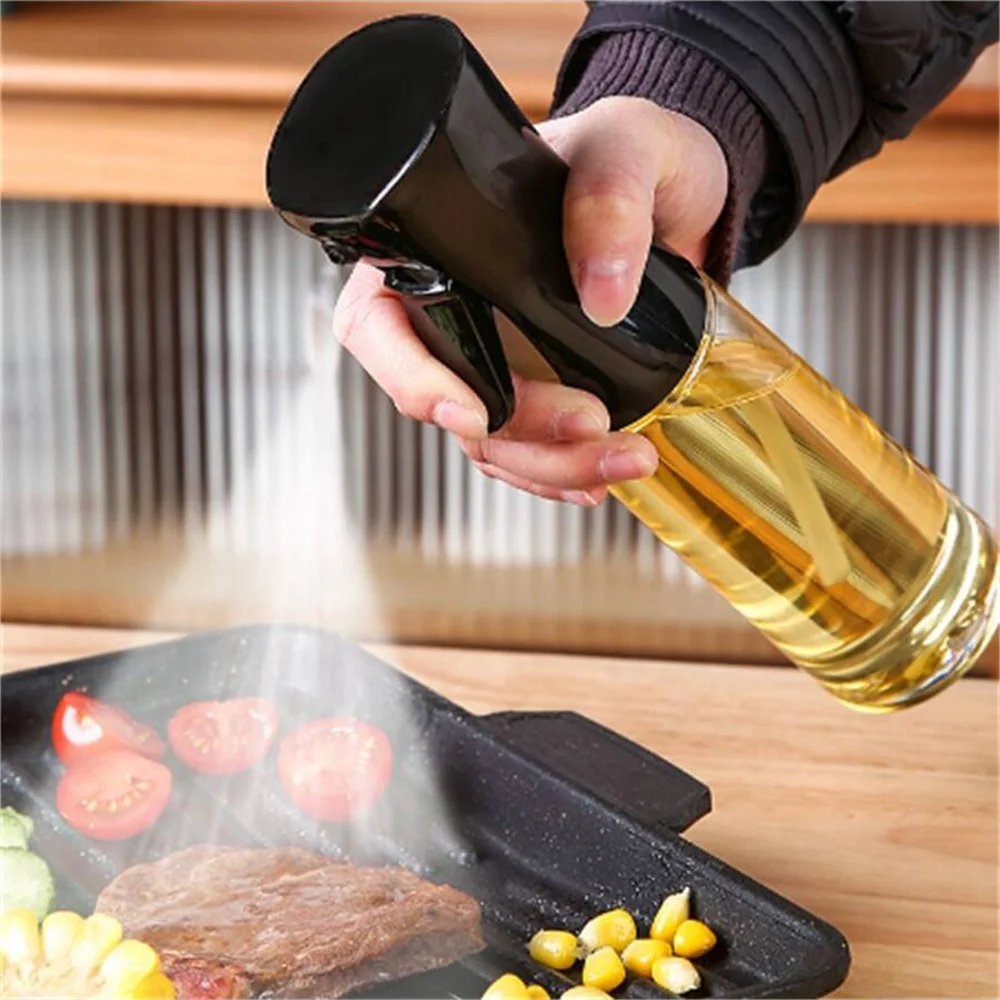 300ml Oil Dispenser Container Oils Spray Oil Distributor Kitchen Gadgets Spray Bottle Fuel Injector Tools Kitchen Accessories