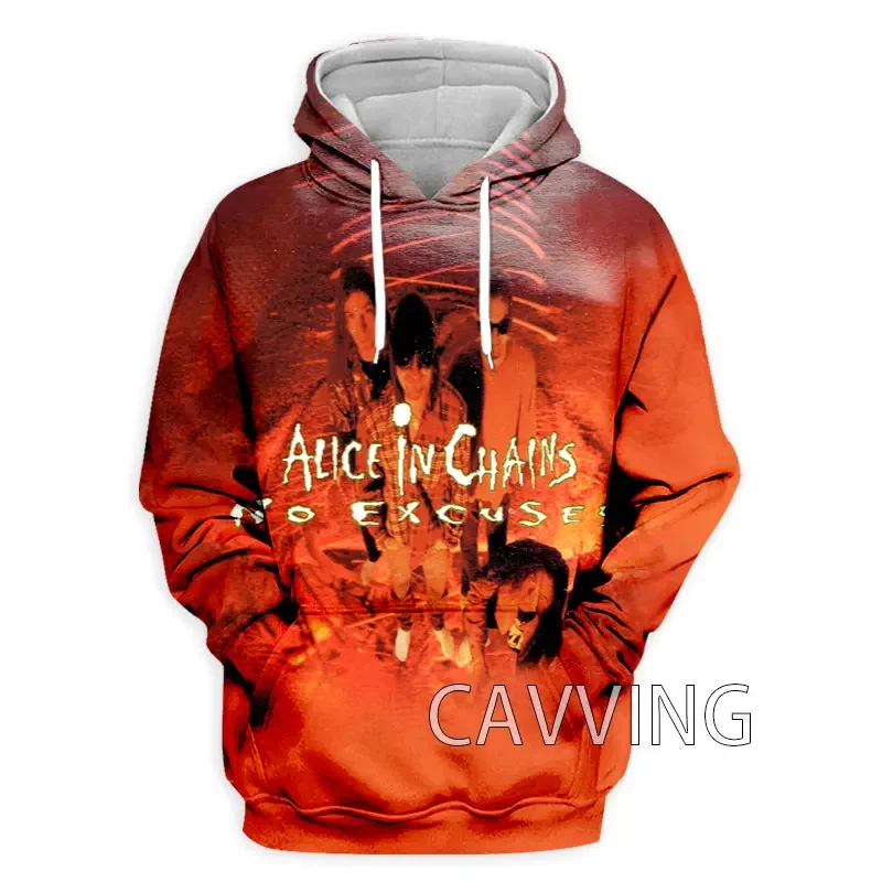 2024 New Fashion 3D Print Alice In Chains Rock  Hoodies Hooded Sweatshirts Harajuku Hoodie Sweatshirts Tops Clothing for Men