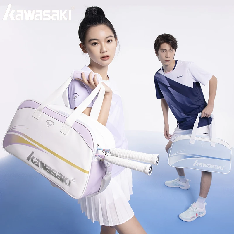 Kawasaki 2024 New Tennis Bag Wear-resistant Practical Zoning Storage Sports Bag Badminton Bag B8131