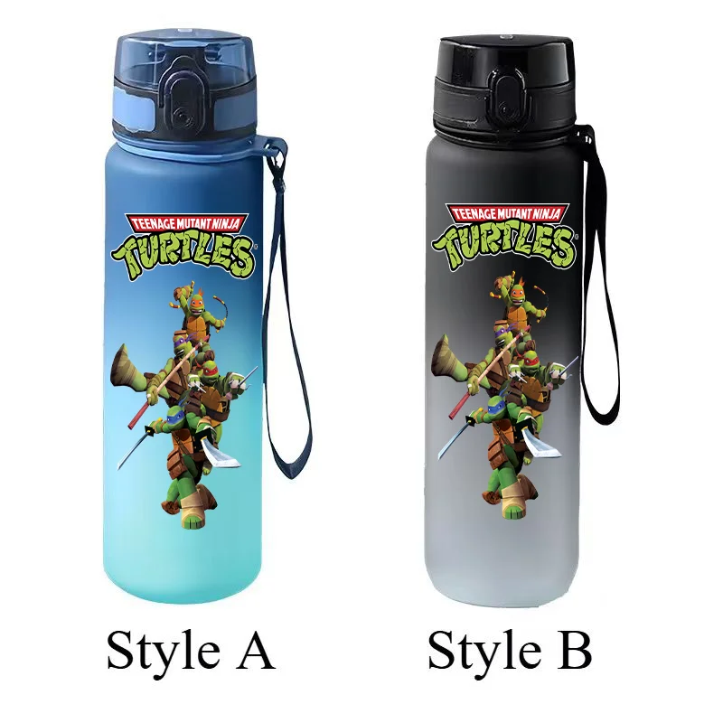 Teenage Mutant Ninja Turtles Gradient Water Bottle Flip Cap Portable Large Capacity Sports Water Cup Children's Gift view 5