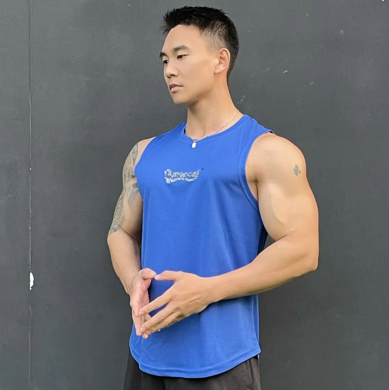 قميص بدون أكمام لكمال الأجسام للرجال ، سترة رياضية ، توب رياضي ، شبكة سريعة الجفاف ، بلوفر لياقة بدنية ، جري ، جديد ، صيف #6