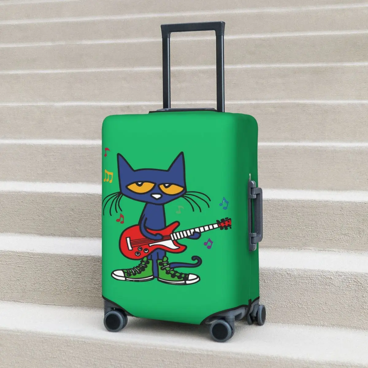 

Защитный чехол для чемодана Pete The Cat Singing 3, эластичные защитные чехлы для дорожного багажа на 18-32 дюймов