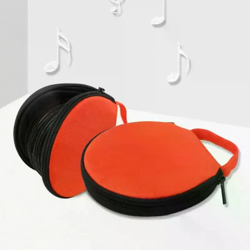 Portable CD DVD Storage Case 20 Capacity Dual Use Oxford Cloth Round Holder With Zipper For Home Car