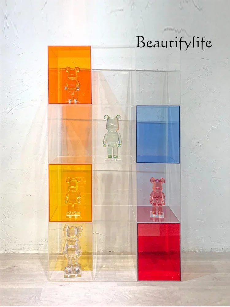 S Acrylic Display Cabinet Figure Lego Cosmetics  Stand Product Display Stand Transparent Display Stand