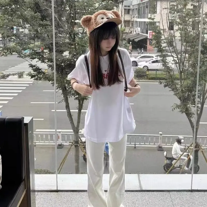 

Мешковатые джинсы для девочек, женские выгляды, лоскутный дизайн, контрастные вставки, уникальная мода, джинсовые винтажные ретро Y2K, уличный стиль