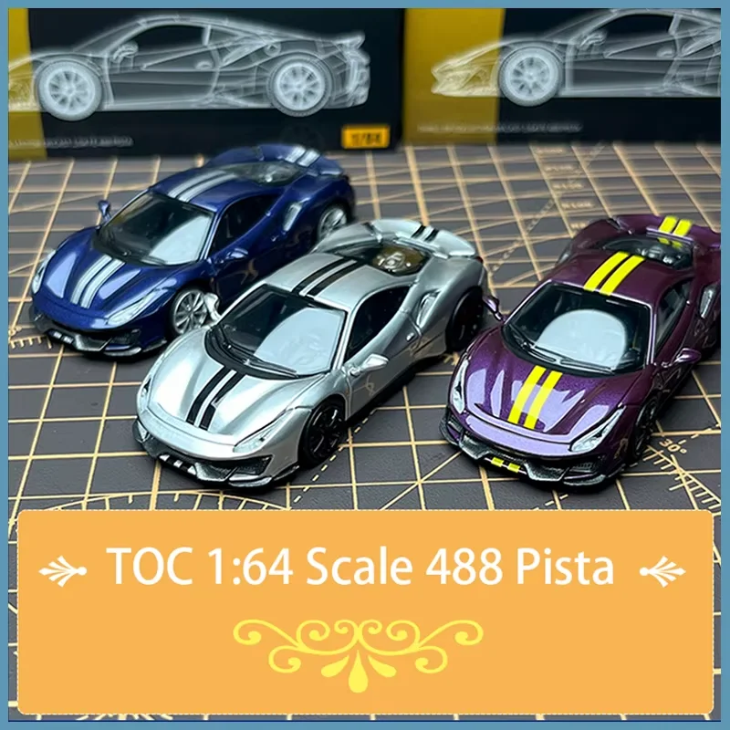 

Масштабная модель автомобиля TOC 1:64 488 Pista, спортивная, из сплава, статическая, для коллекции, декоративная, праздничный подарок, игрушка