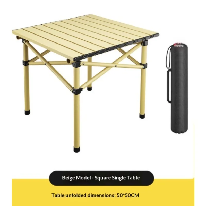 Mesa Plegable Portátil para Exteriores, Mesa de Camping para Picnic, Puesto de Mercado, Barbacoa, Ocio, Almacenamiento, Mesa de Picnic, Mesa Plegable para el Suelo