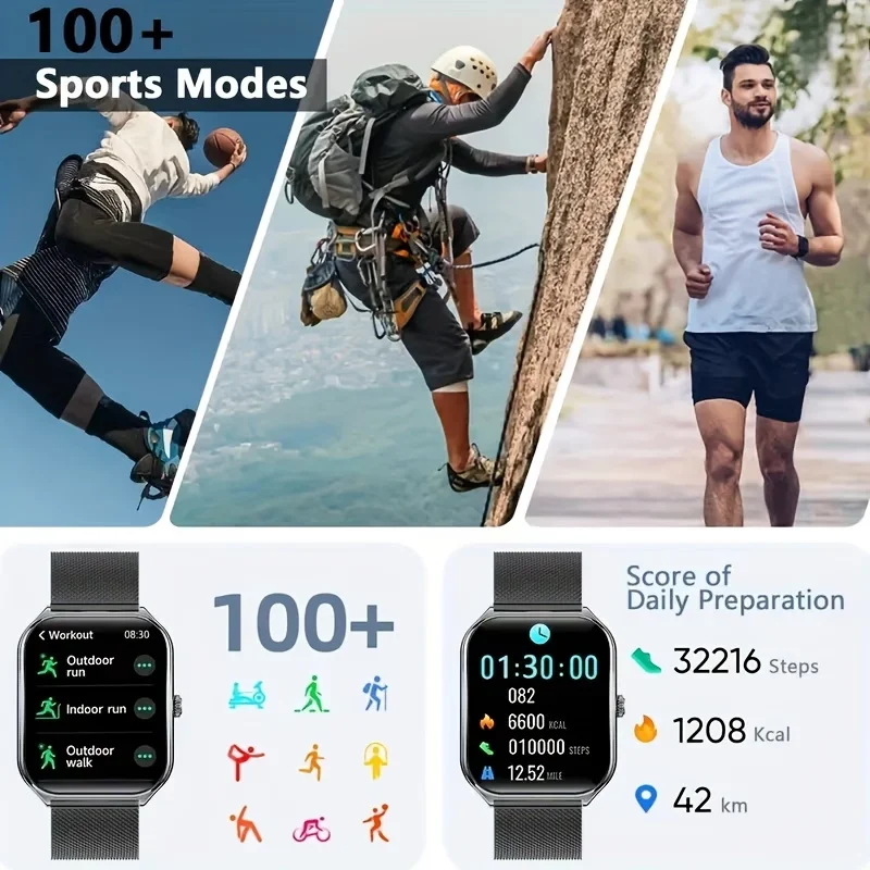 2026 New Ultra-Slim5.93mm Smart Watch 1.32 AMOLED Bluetooth Call Waterproof LED Torch Fitness Tracker Sports Mode Smartwatch
