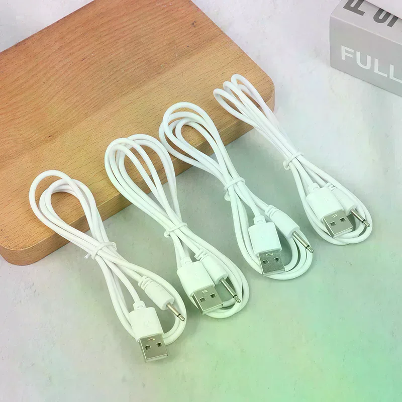DC 2.5 Vibrator Charger Cable Audio Power Cord For Rechargeable Adult Toys Vibrators Massagers Accessories USB Power Supply USB