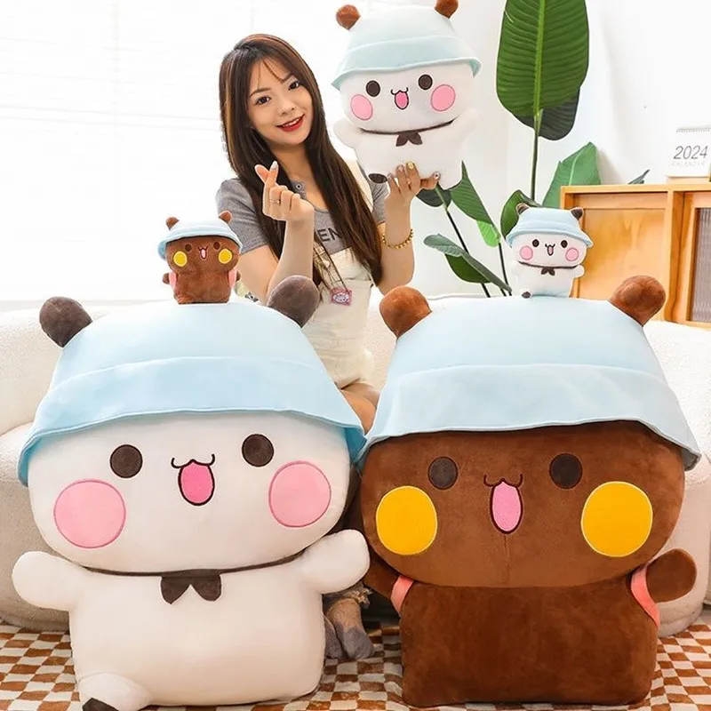 NONE 20-80 cm Bubu Und Dudu Panda Plüsch Niedlichen Cartoon Panda Bär Puppe Kawaii Gefüllte Weiche Kissen Spielzeug Zimmer decor Kinder Geschenke Für Kinder