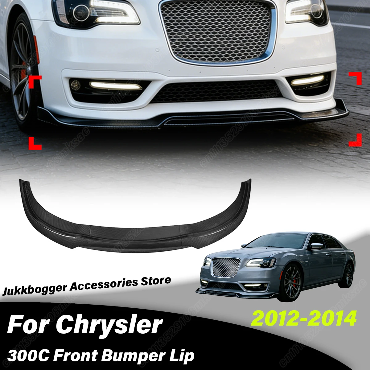 

For Chrysler 300C 2012 2013 2014 Automobile Front Bumper Lower Lip Protective Lip Front Bumper Spoiler Lip Decoration Body Kit