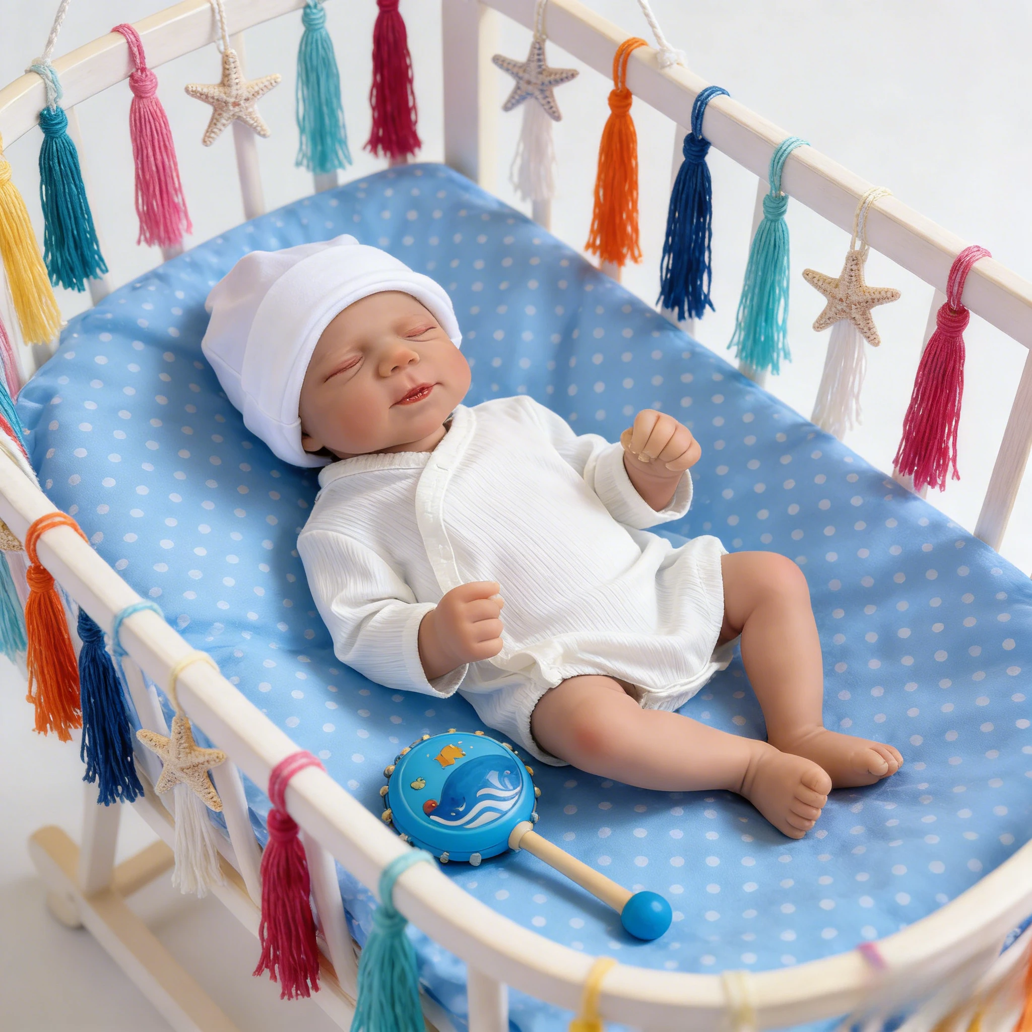 Pascale 48cm (19inch) Soft Touch Cotton Body Baby Doll, Cute Lifelike Newborn Doll, Perfect New Year Gift for Children