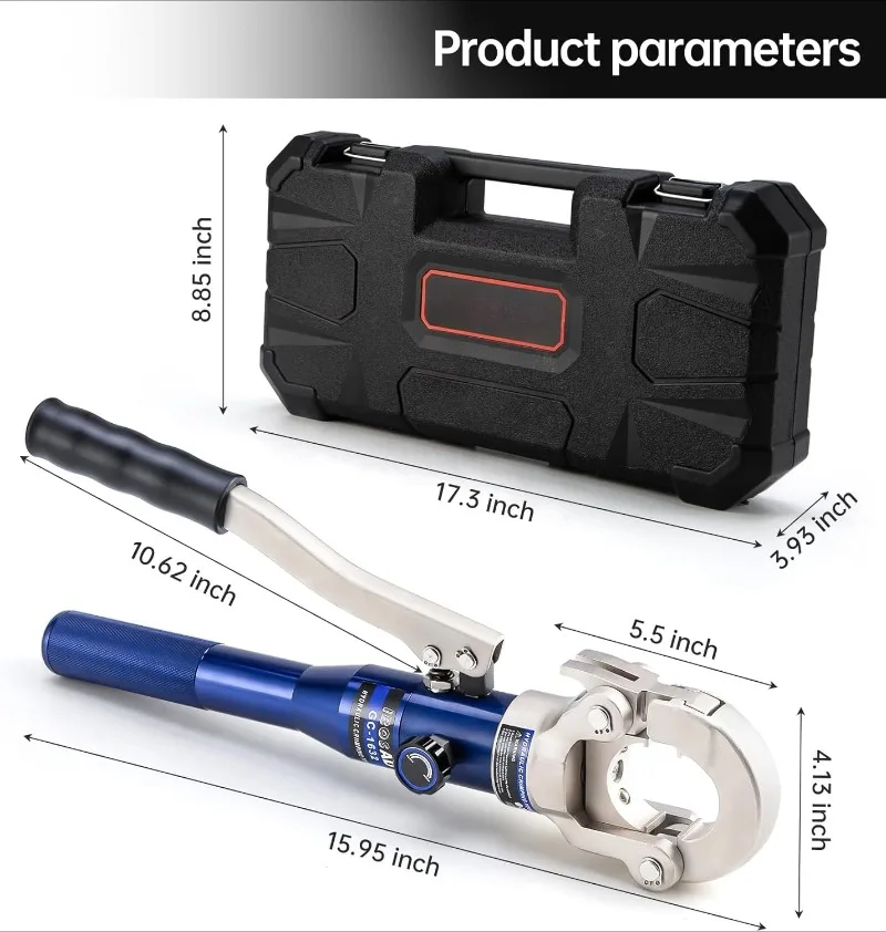 تركيبات أنابيب النحاس أداة تجعيد الأنابيب الهيدروليكية مع 1/2 "3/4" و 1 "الفك أنبوب نحاسي الصحافة المكشكش كماشة الضغط