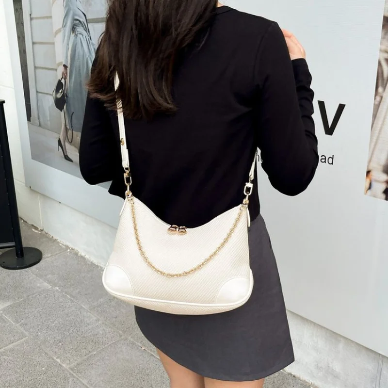 High-end marca de luxo bolsa feminina de couro elegante crossbody saco popular clássico design na moda commuter