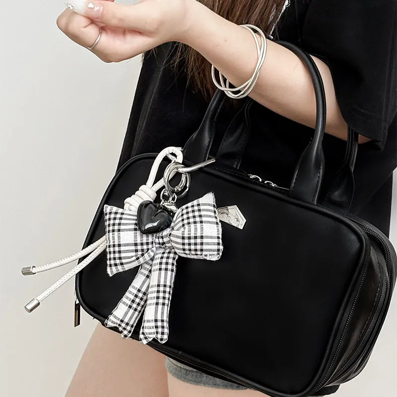 

Fashion Bow Bag Charm Creative Star Leopard Print Braided Rope Charm New Earphone-shape Keychain Charm Cute Versatile Charm Gift