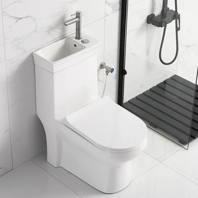 Export household flush toilet flush toilet ceramic with wash basin toilet