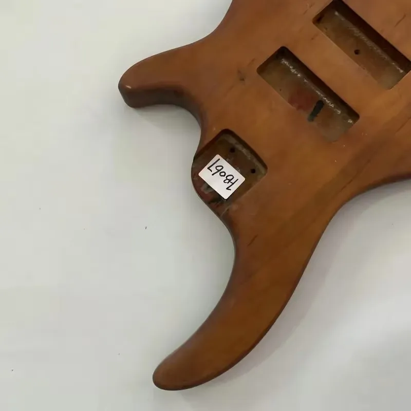 FB067 Jazz Bass 4 or 5 String Version Electric Bass Body Unfinished in Solid Wood with Damages  for Replace Right Hand DIY Parts view 6
