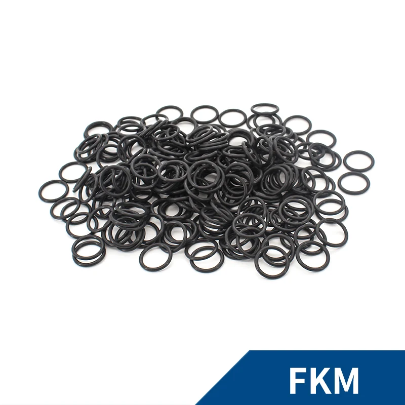 CS1.2mm Black FKM Fluorine Rubber O-rings Seals Gasket Washer temperature resistant wear-resistant corrosion-resistant ring