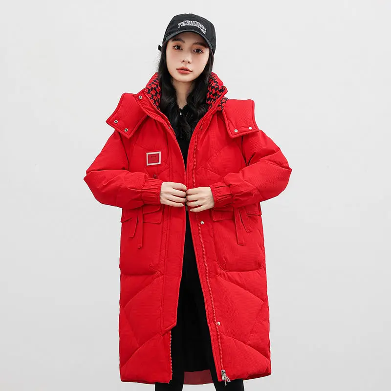 Ladies Winter Coat Women Down Cotton Hooded Jacket Woman Casual Warm Outerwear Jackets Female Girls Black Clothes PA1026