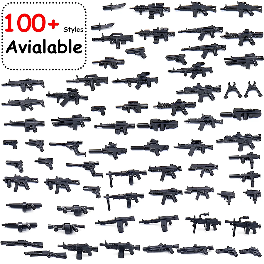50/100pcs Miniature Firearms Desktop Ornament World Military Rifle Pistol Simulation Miniature Model Dollhouse Decorative Crafts - view 3