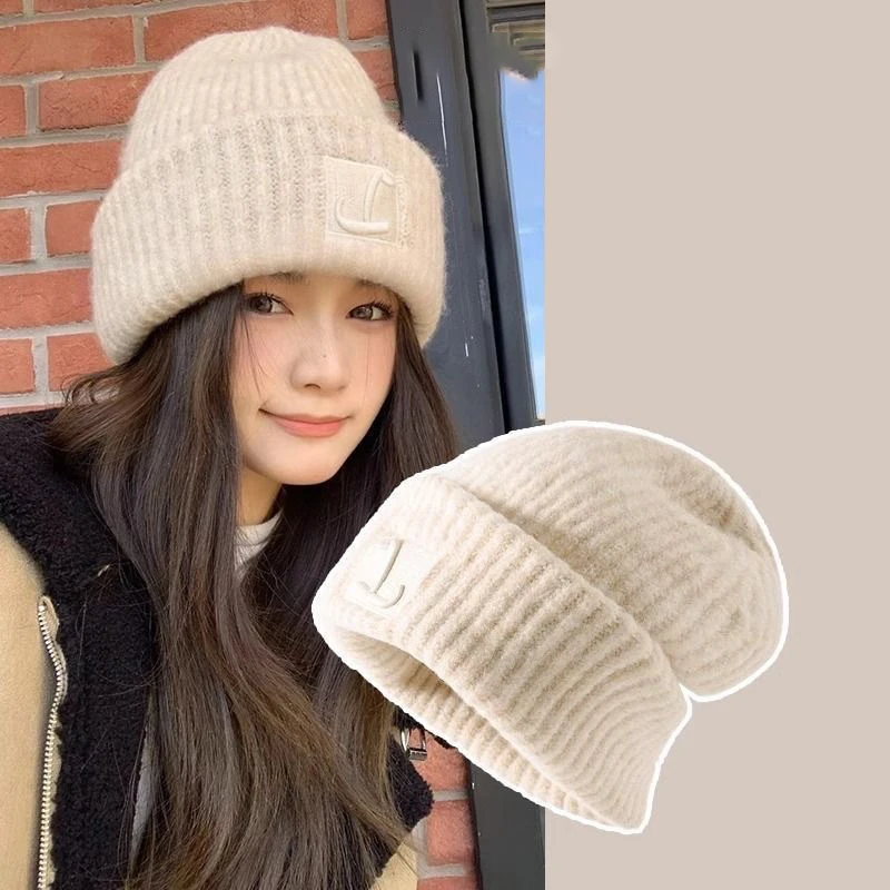 Solid Color Hats Autumn Winter Warm Cap For Women Girls Simple Outdoors Warm Caps Fashion Versatile Daily Casual Caps Gifts