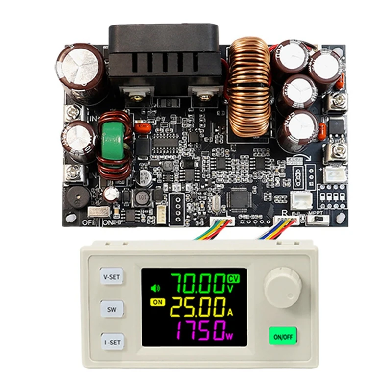 

Y17A XY7025 CNC DC Buck Adjustable Regulated Power Supply Constant Voltage And Constant Current Color Screen 70V/25A/1750W