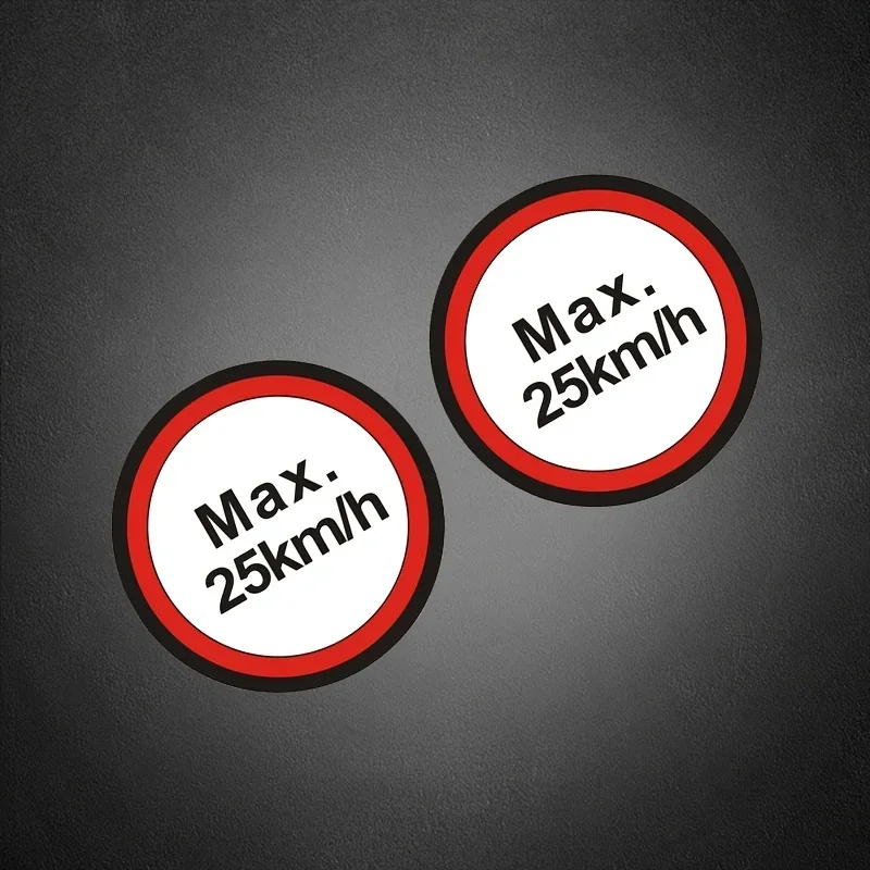 Racing Max Speed Warning Sticker Waterproof Vinyl Decal for Car Bike Bicycle Frame Body Decoration Accessories 2PCS
