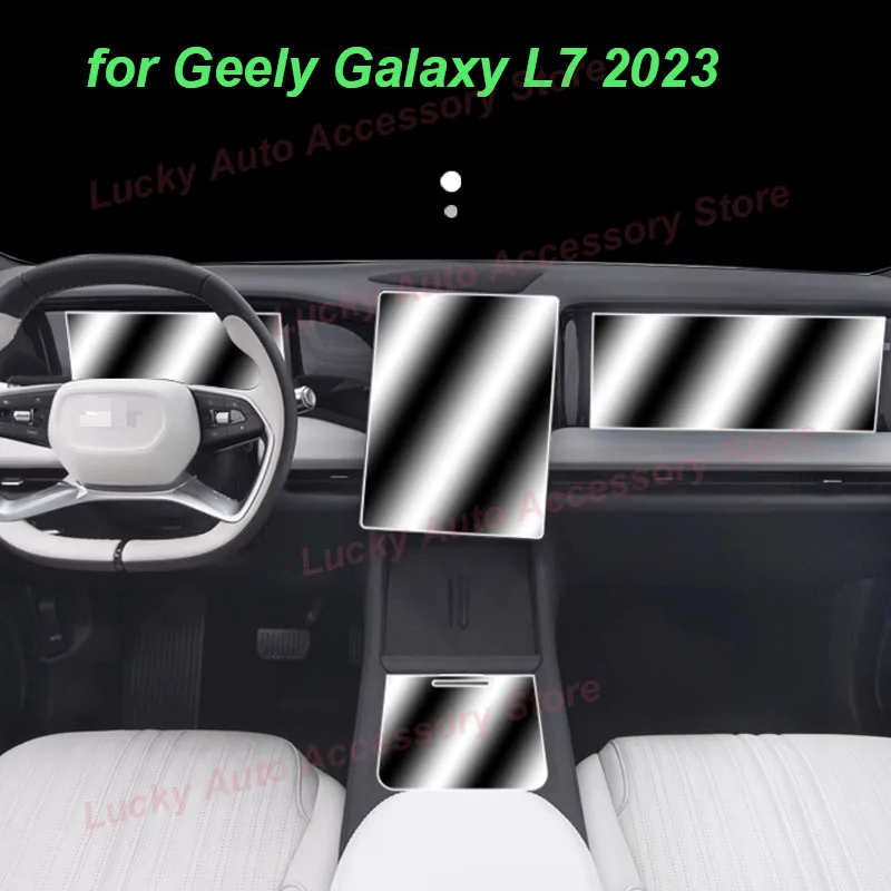 

Car Navigation Screen TPU Stickers for Geely Galaxy L7 2023 Transparent Center Column Film Lift Panel Interior Accessories